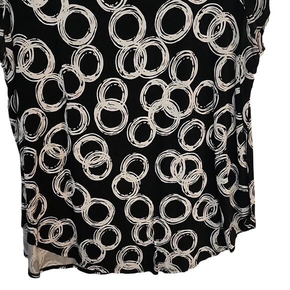 Alfani Circle Print Knit Top, XL - Picture 4 of 6